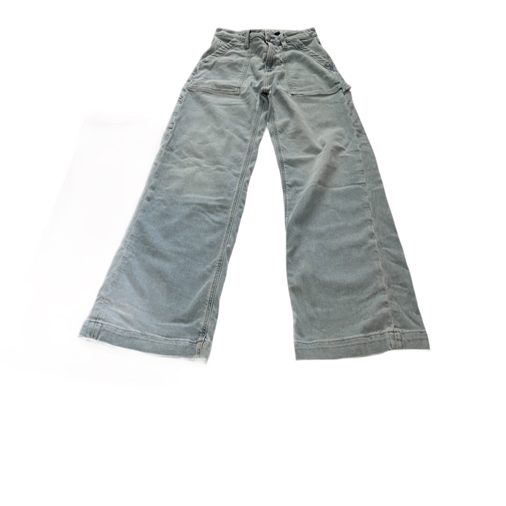 SOLD American Eagle Stretch super high rise baggy wide jeans women’s 00